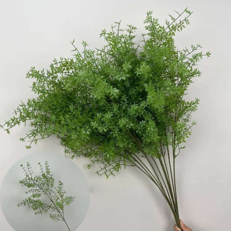 100 Kinds Green Artificial Flowers With Rose , Tulip , Monstera Deliciosa 121 green artificial flowers 40