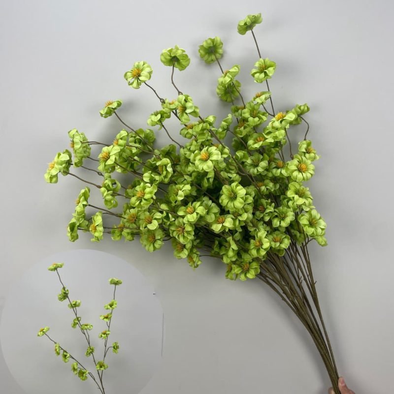 100 Kinds Green Artificial Flowers With Rose , Tulip , Monstera Deliciosa 119 green artificial flowers 42