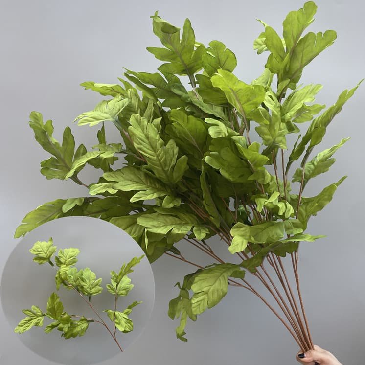 100 Kinds Green Artificial Flowers With Rose , Tulip , Monstera Deliciosa 102 green artificial flowers 59