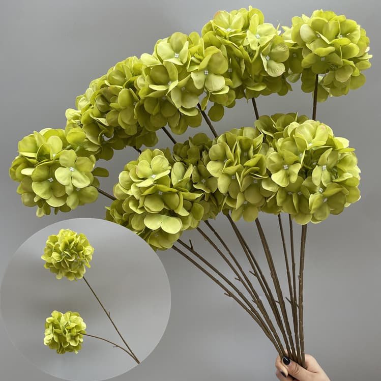 100 Kinds Green Artificial Flowers With Rose , Tulip , Monstera Deliciosa 100 green artificial flowers 61