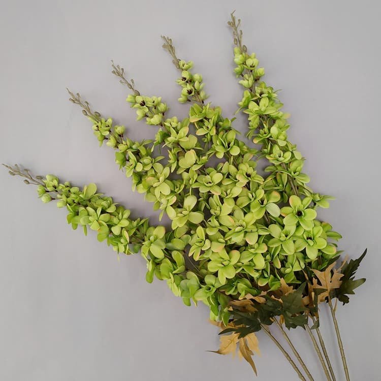 100 Kinds Green Artificial Flowers With Rose , Tulip , Monstera Deliciosa 98 green artificial flowers 63