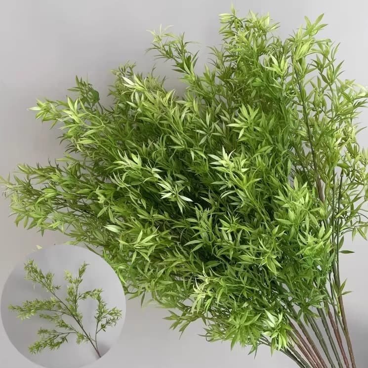 100 Kinds Green Artificial Flowers With Rose , Tulip , Monstera Deliciosa 95 green artificial flowers 66