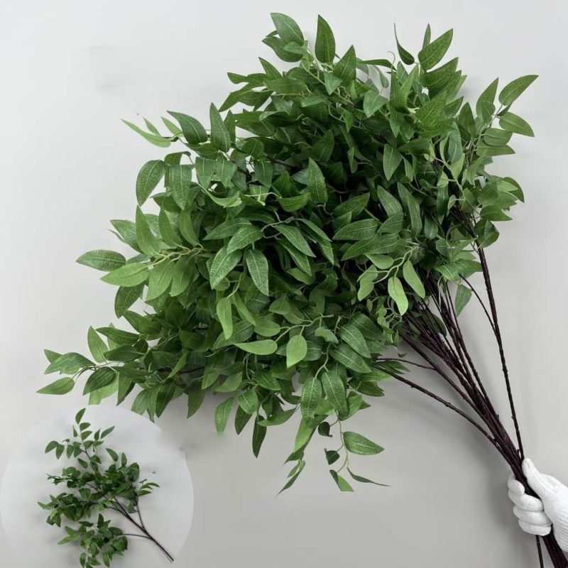 100 Kinds Green Artificial Flowers With Rose , Tulip , Monstera Deliciosa 151 green artificial flowers 7