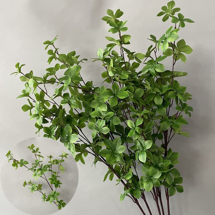 100 Kinds Green Artificial Flowers With Rose , Tulip , Monstera Deliciosa 90 green artificial flowers 71