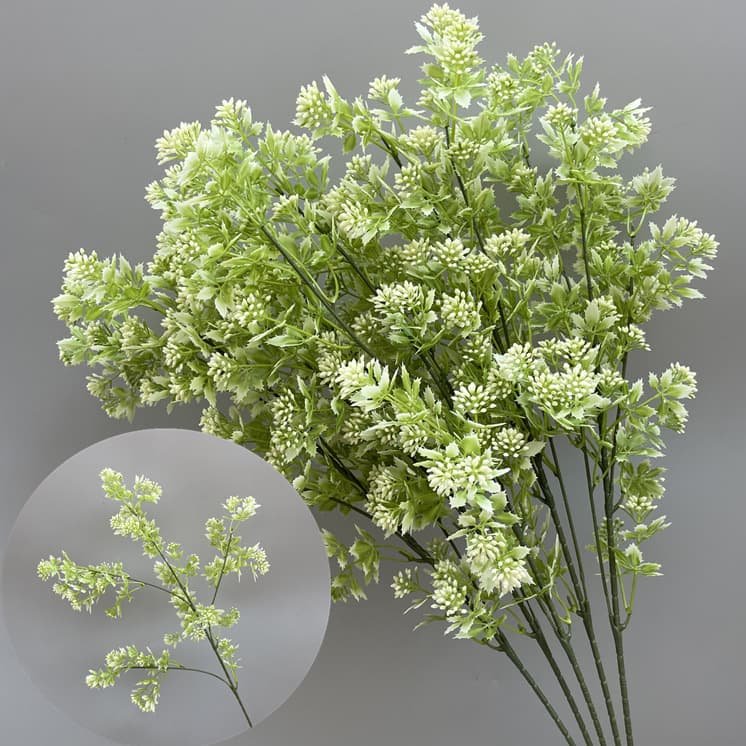 100 Kinds Green Artificial Flowers With Rose , Tulip , Monstera Deliciosa 86 green artificial flowers 75