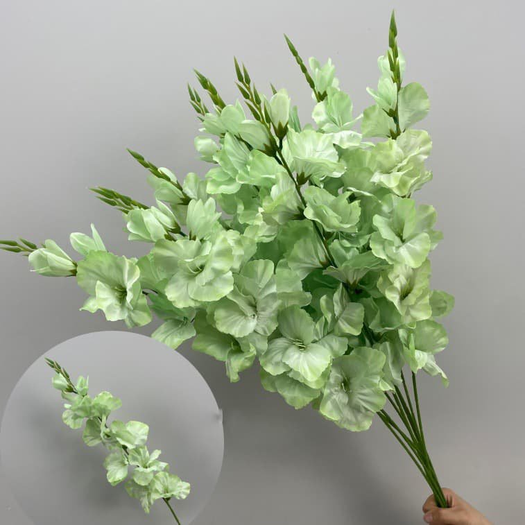 100 Kinds Green Artificial Flowers With Rose , Tulip , Monstera Deliciosa 75 green artificial flowers 86