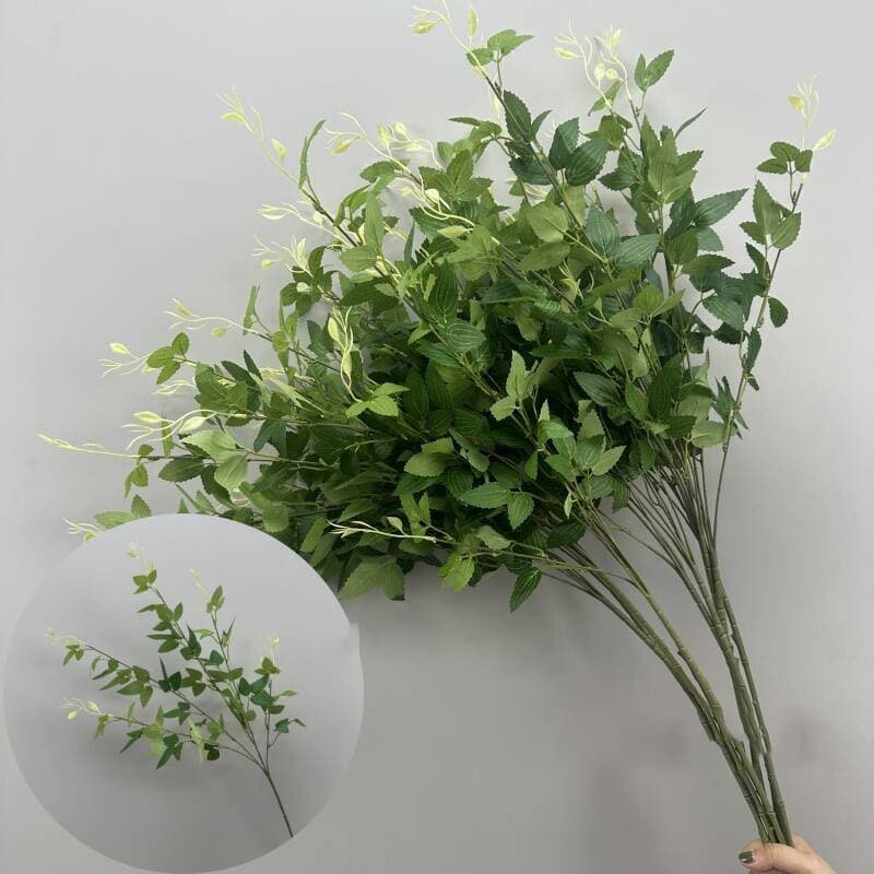 100 Kinds Green Artificial Flowers With Rose , Tulip , Monstera Deliciosa 73 green artificial flowers 88