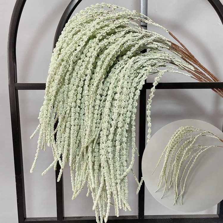 100 Kinds Green Artificial Flowers With Rose , Tulip , Monstera Deliciosa 70 green artificial flowers 91