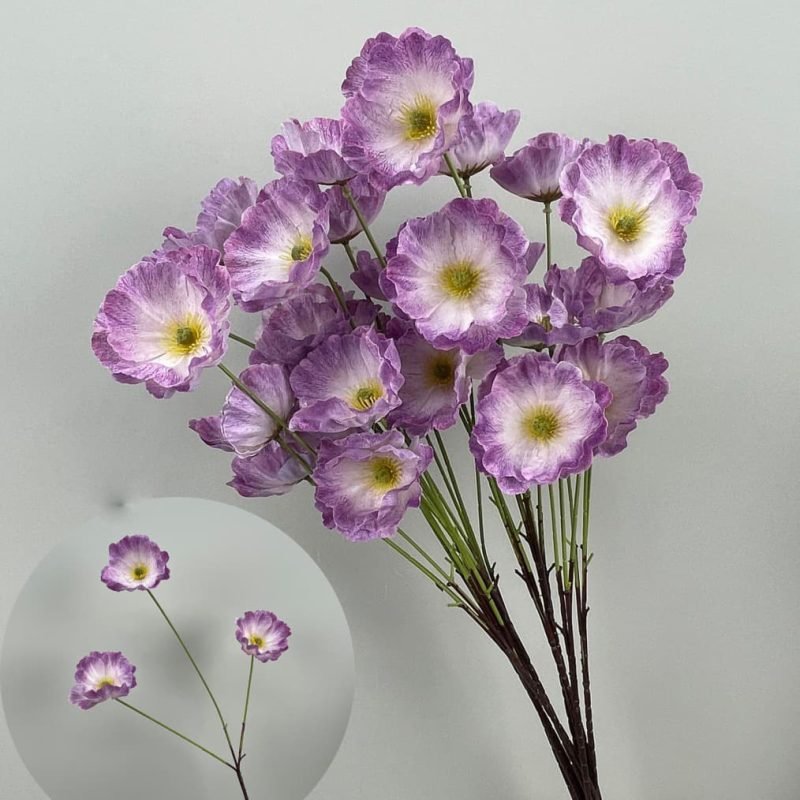 purple artificial flowers 62