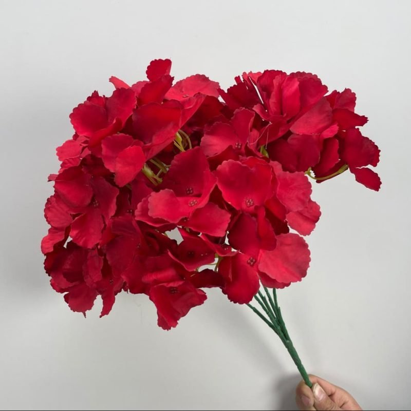 red artificial flowers 65