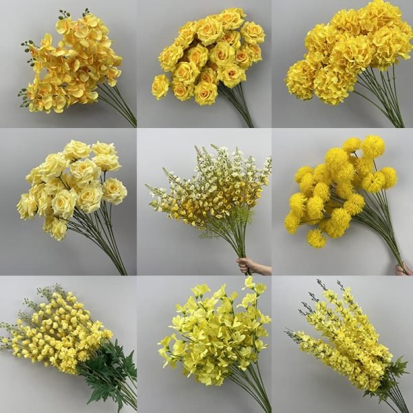Sunflower Yellow Artificial Flowers for Wedding, Home & Event Decoration