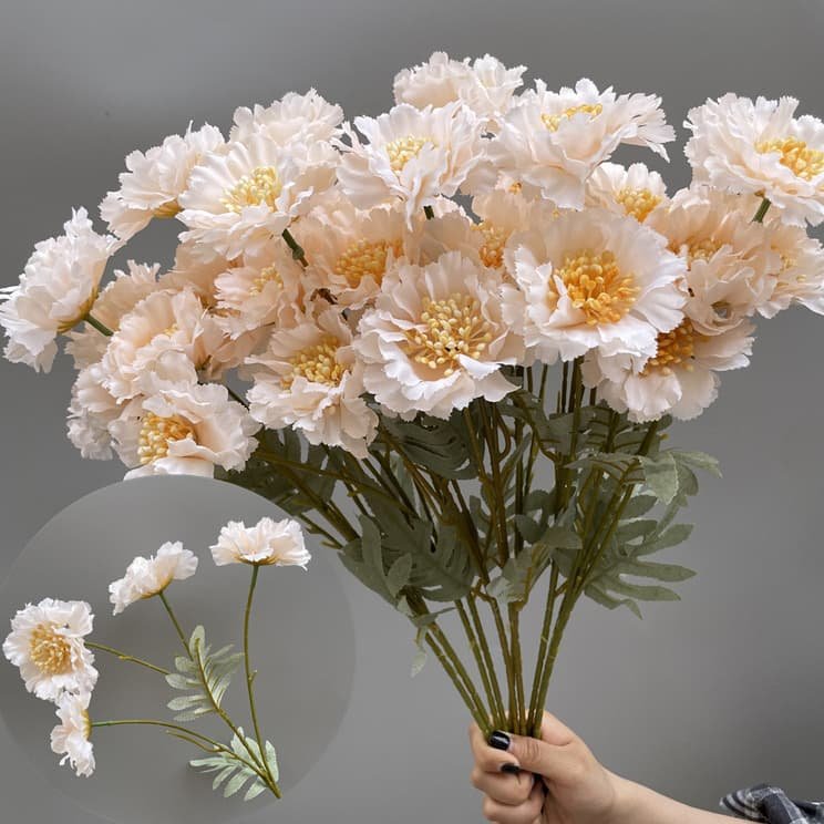 Wholesale 130 Kinds Champagne Artificial Flowers for Home & Event Decoration 73 主图 52