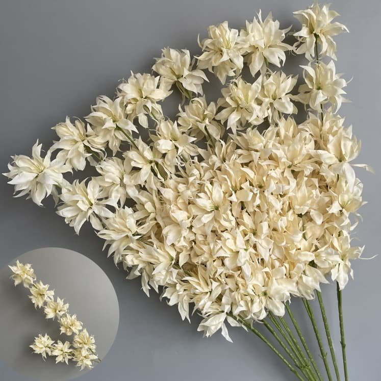 Wholesale 130 Kinds Champagne Artificial Flowers for Home & Event Decoration 72 主图 53