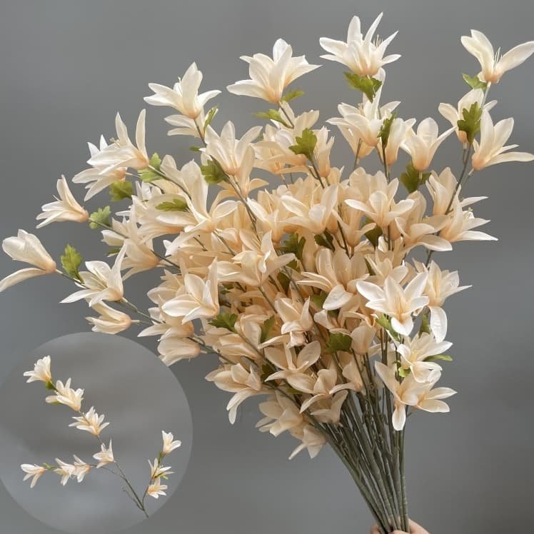 Wholesale 130 Kinds Champagne Artificial Flowers for Home & Event Decoration 69 主图 56