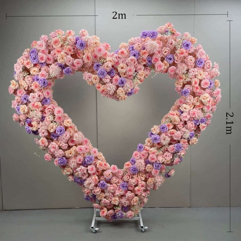 heart shaped artificial flower 2