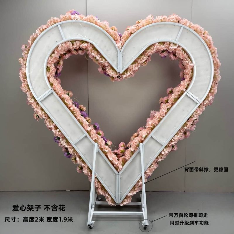 heart shaped artificial flower 7