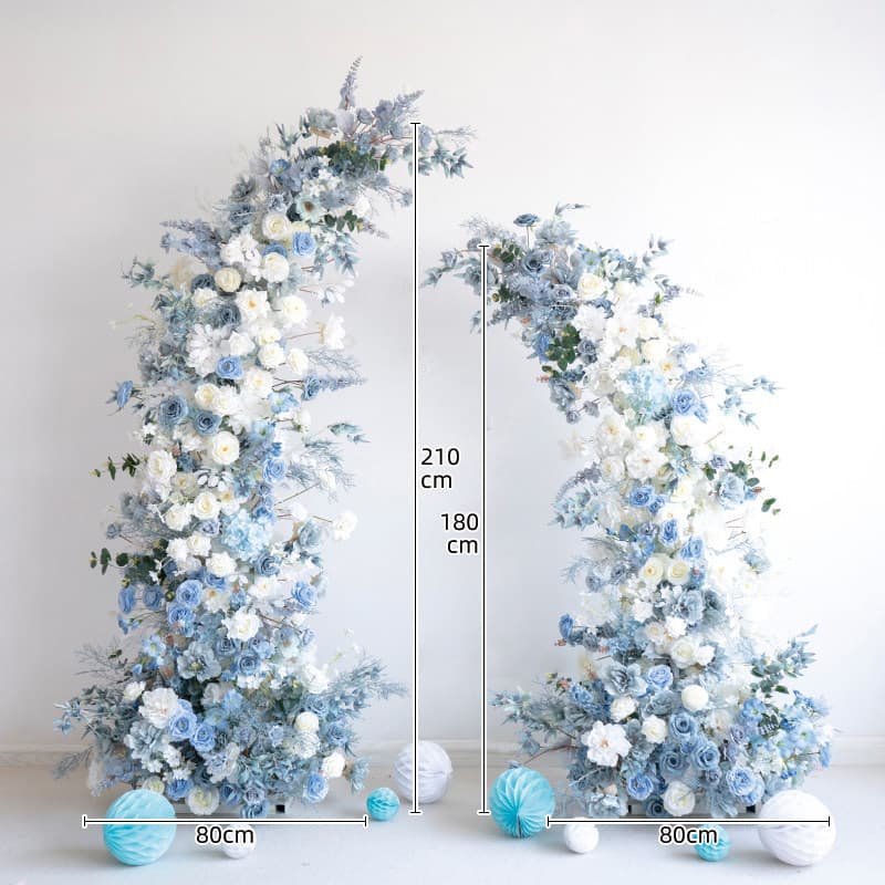 Artificial Wedding Flower Ideas for Different Wedding Themes 2 Asymmetric Artificial Wedding Flower Arch