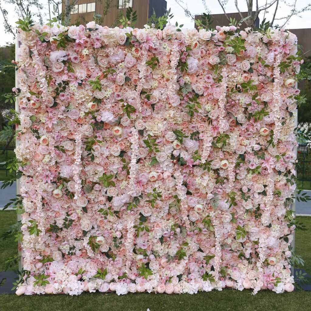 Wedding Reception Flower Checklist: From Floor Plan to Flower Order 2 Wedding Reception Flower Checklist – Artificial Flower Wall Backdrop